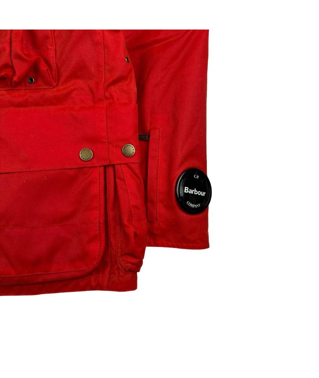 CP COMPANY Красная хлопковая куртка, фото 4