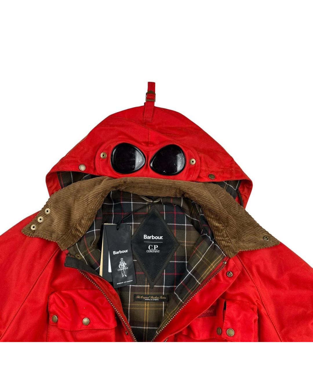 CP COMPANY Красная хлопковая куртка, фото 3