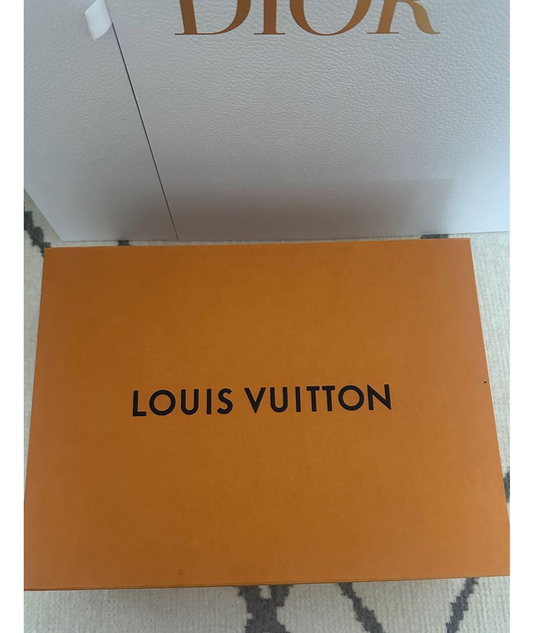 LOUIS VUITTON Коричневые кожаные ботинки, фото 4