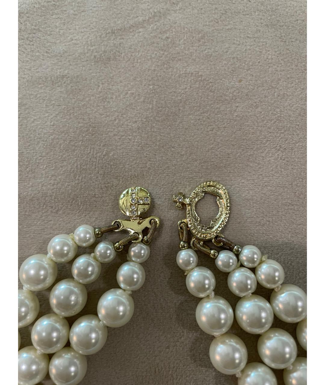 VIVIENNE WESTWOOD Белое жемчужное колье, фото 3