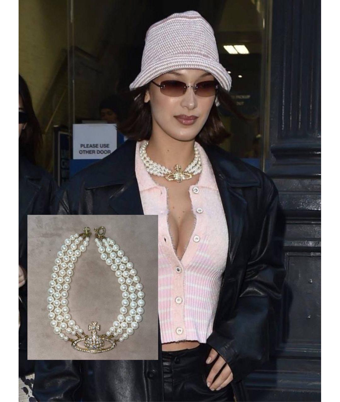 VIVIENNE WESTWOOD Белое жемчужное колье, фото 5