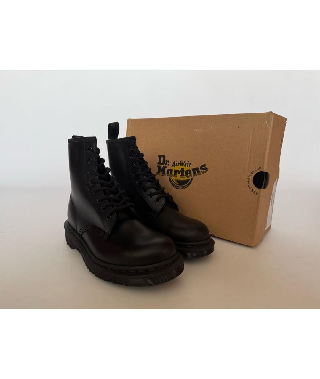 DR. MARTENS Черные кожаные ботинки, фото 2
