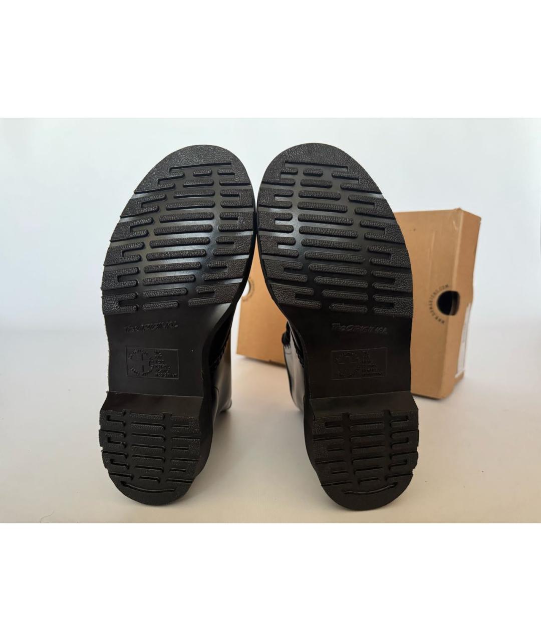 DR. MARTENS Черные кожаные ботинки, фото 4