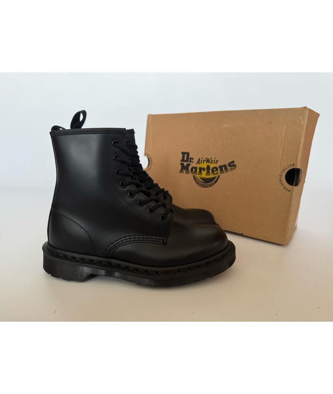 DR. MARTENS Черные кожаные ботинки, фото 6