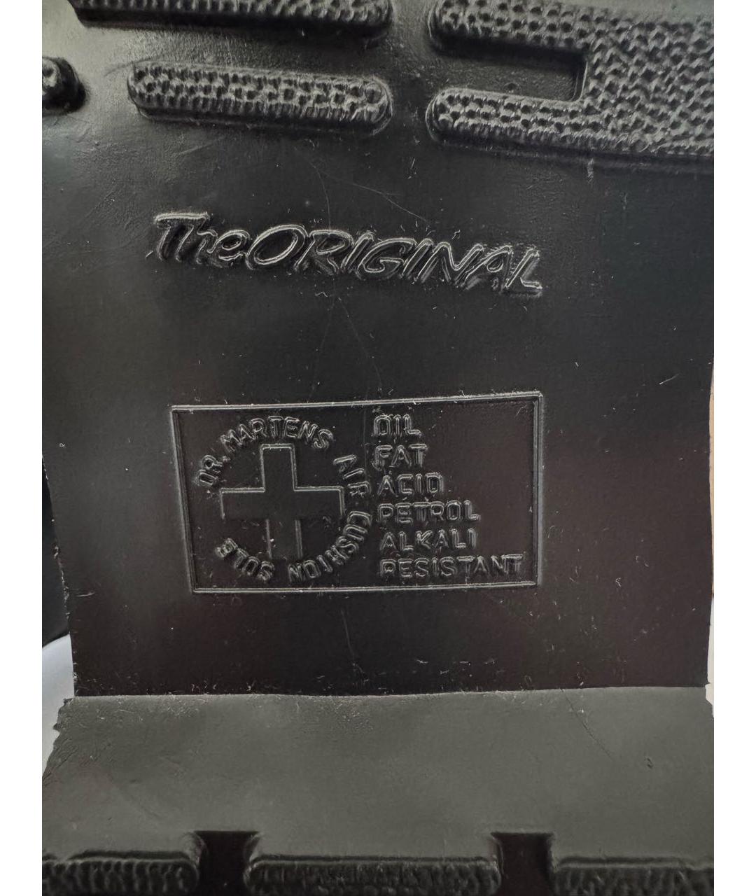 DR. MARTENS Черные кожаные ботинки, фото 5
