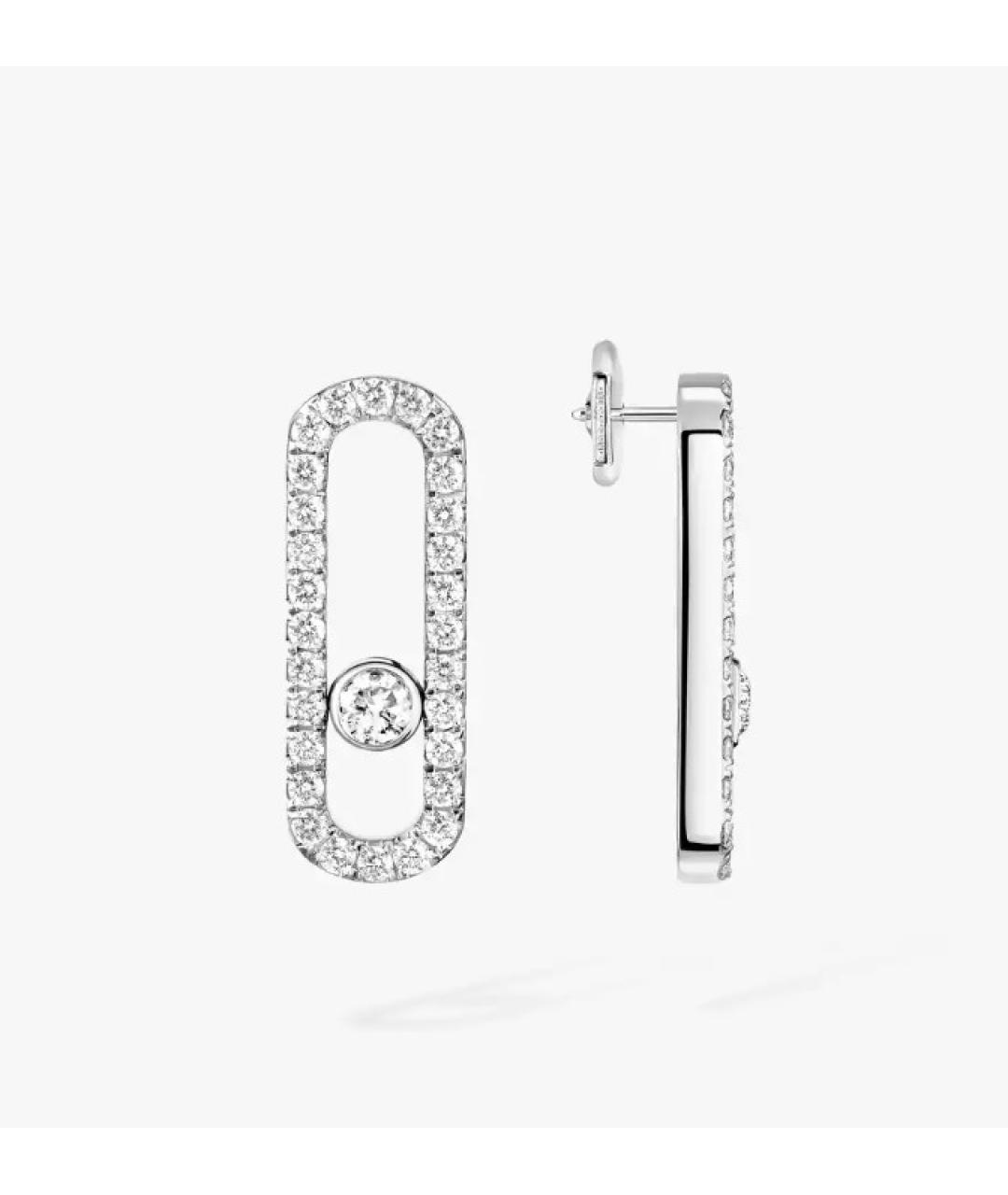 MESSIKA Серебряные серьги из белого золота, фото 5