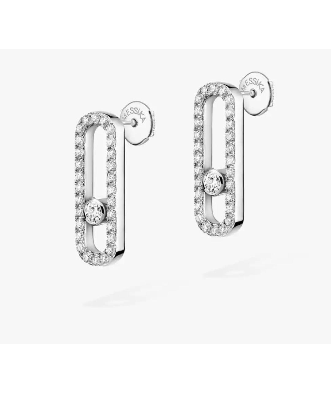 MESSIKA Серебряные серьги из белого золота, фото 3