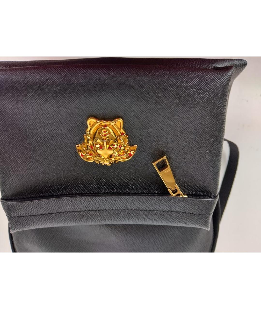 VERSACE Черный рюкзак из искусственной кожи, фото 9