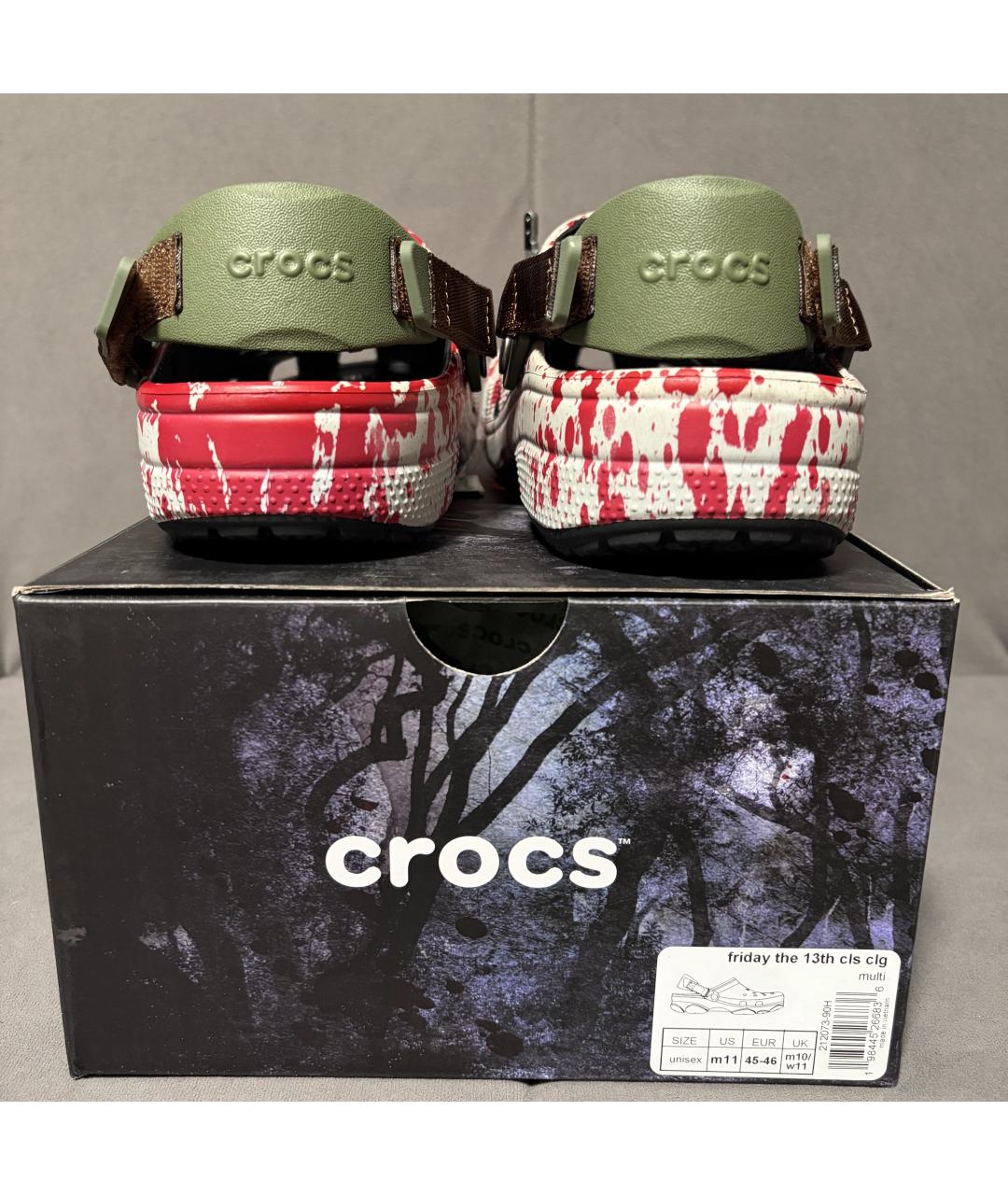 CROCS Красные шлепанцы, фото 8