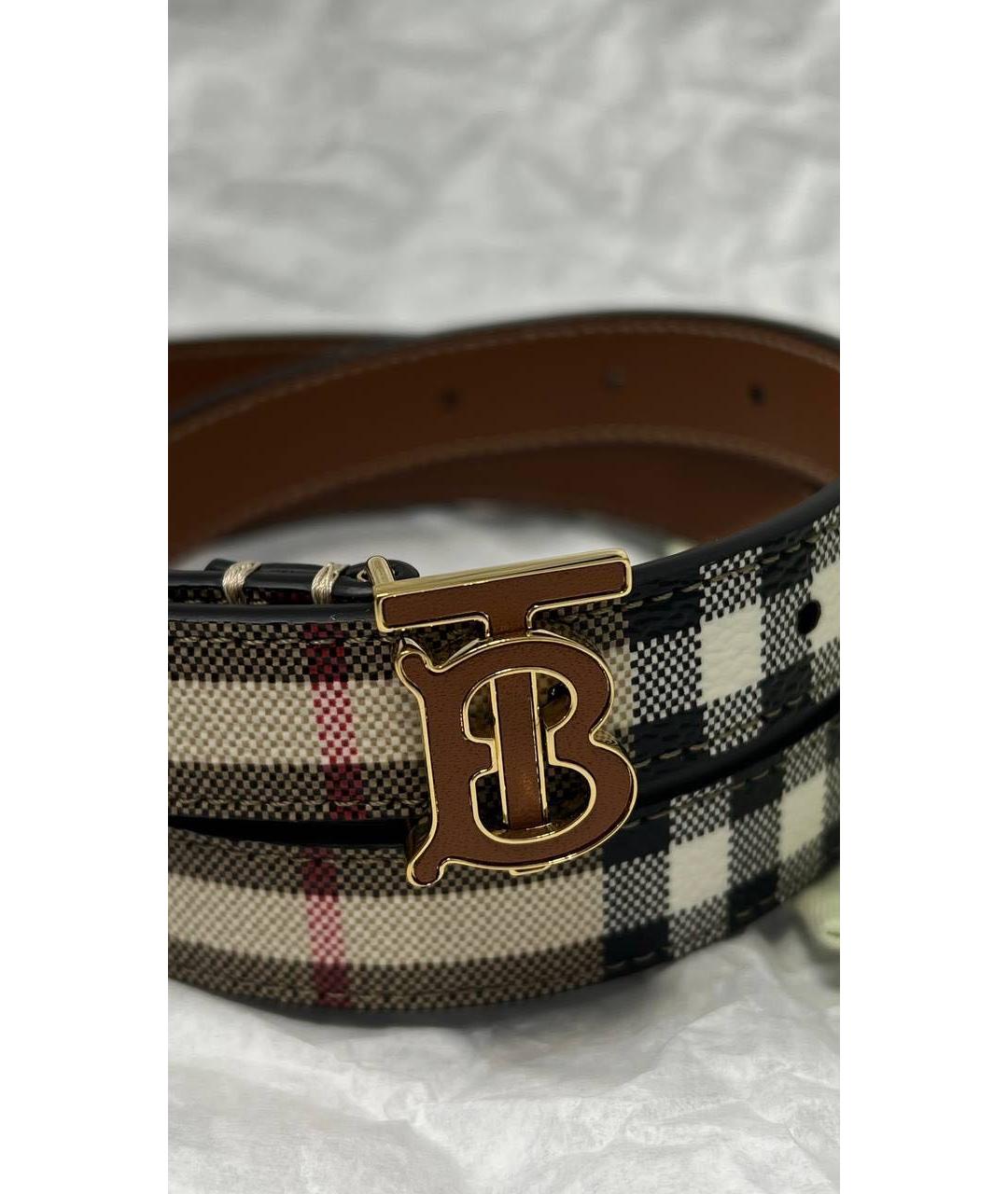 BURBERRY Кожаный ремень, фото 4