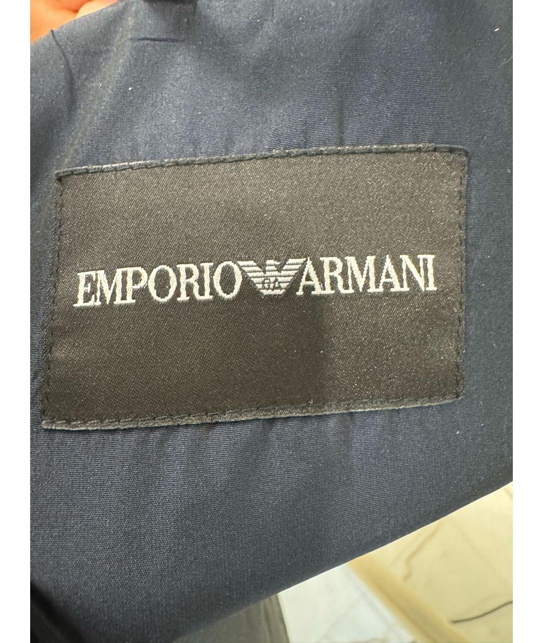EMPORIO ARMANI Синяя синтетическая куртка, фото 3