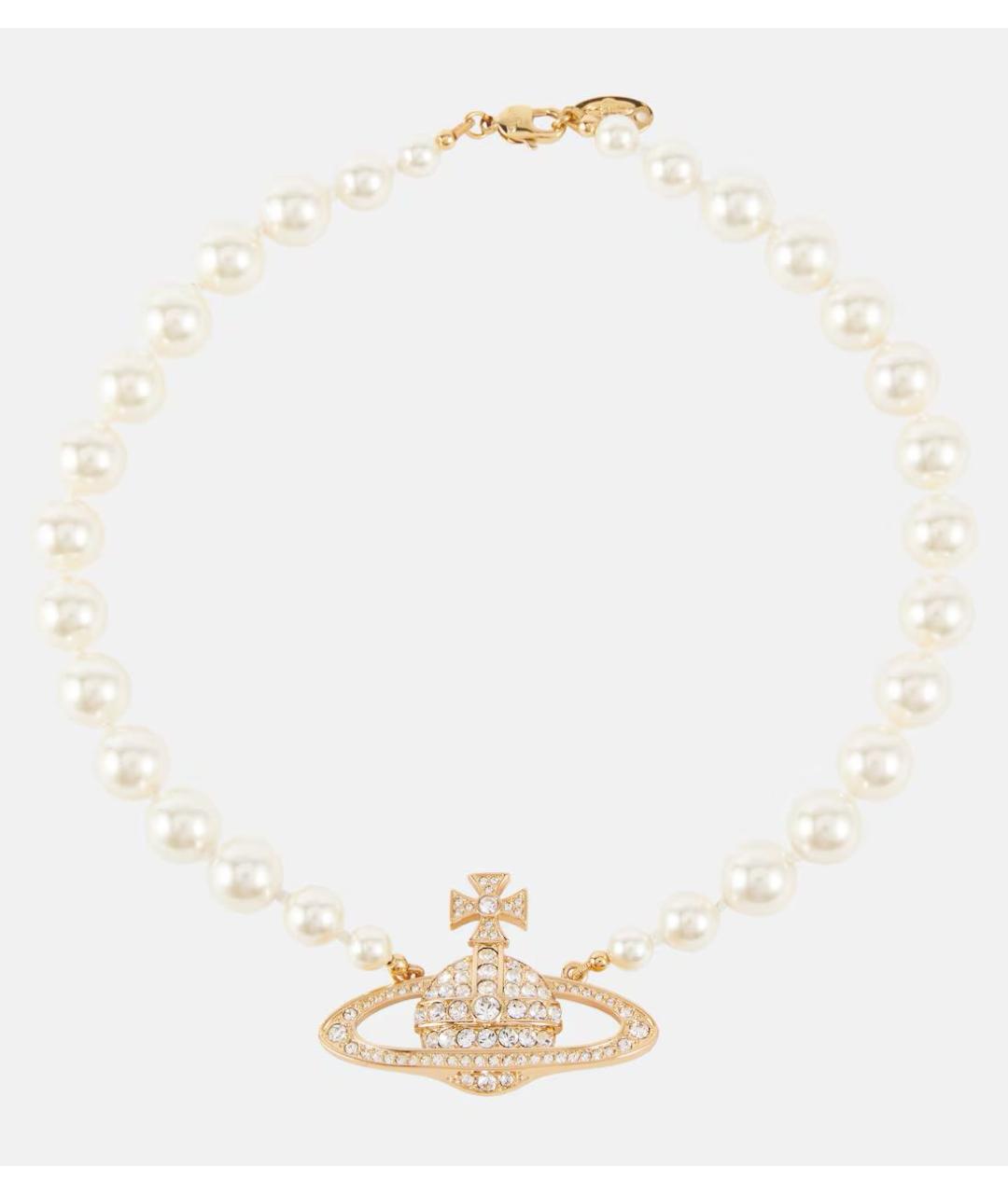 VIVIENNE WESTWOOD Золотое латунное колье, фото 5