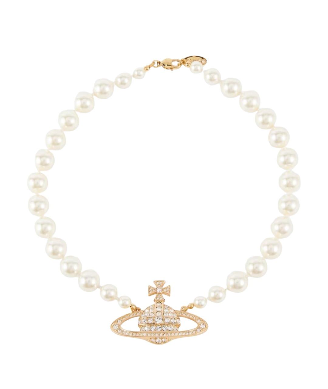 VIVIENNE WESTWOOD Золотое латунное колье, фото 1