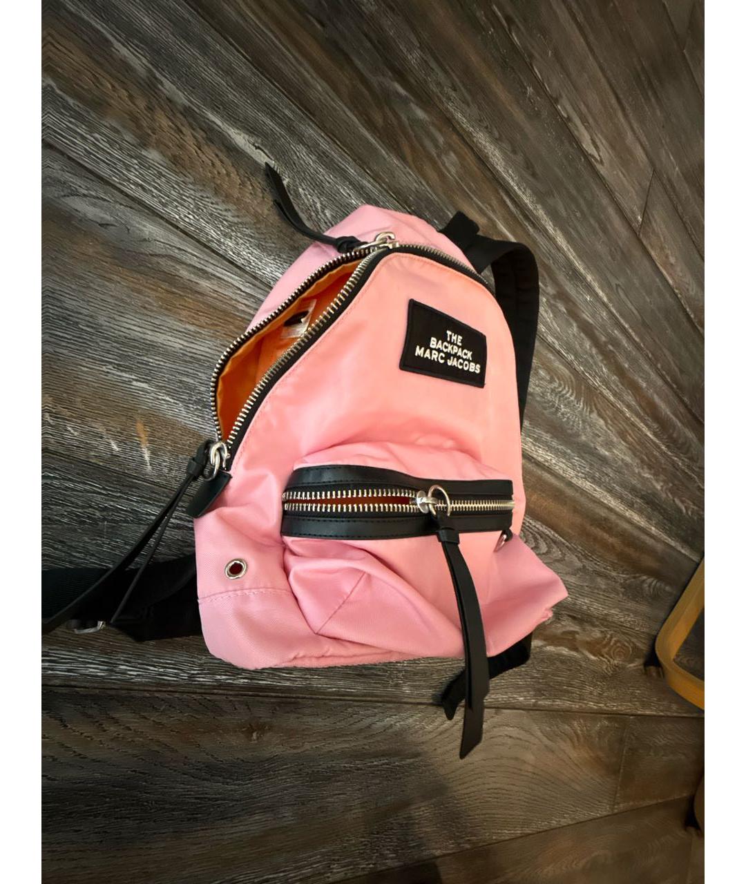MARC BY MARC JACOBS Розовый тканевый рюкзак, фото 2