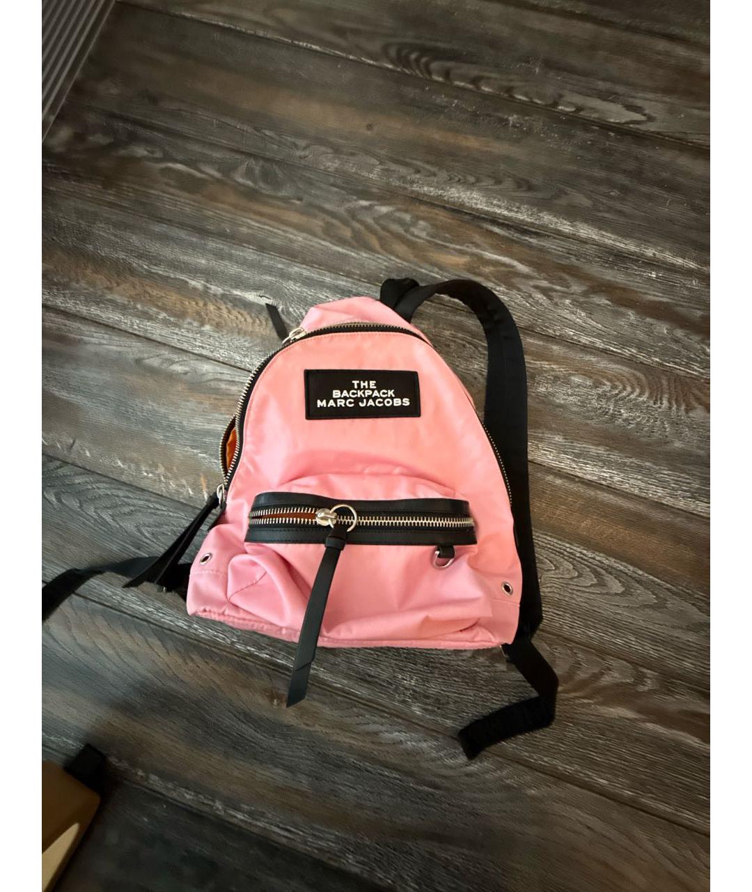MARC BY MARC JACOBS Розовый тканевый рюкзак, фото 5