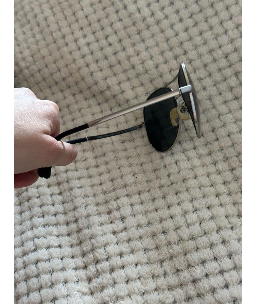 CHANEL Черные металлические солнцезащитные очки, фото 6