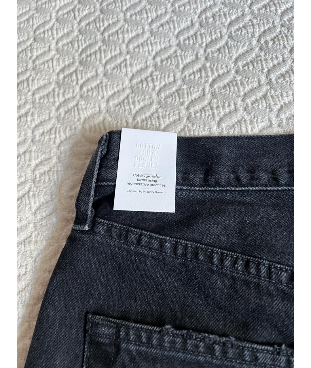 AGOLDE Черные хлопковые прямые джинсы, фото 4