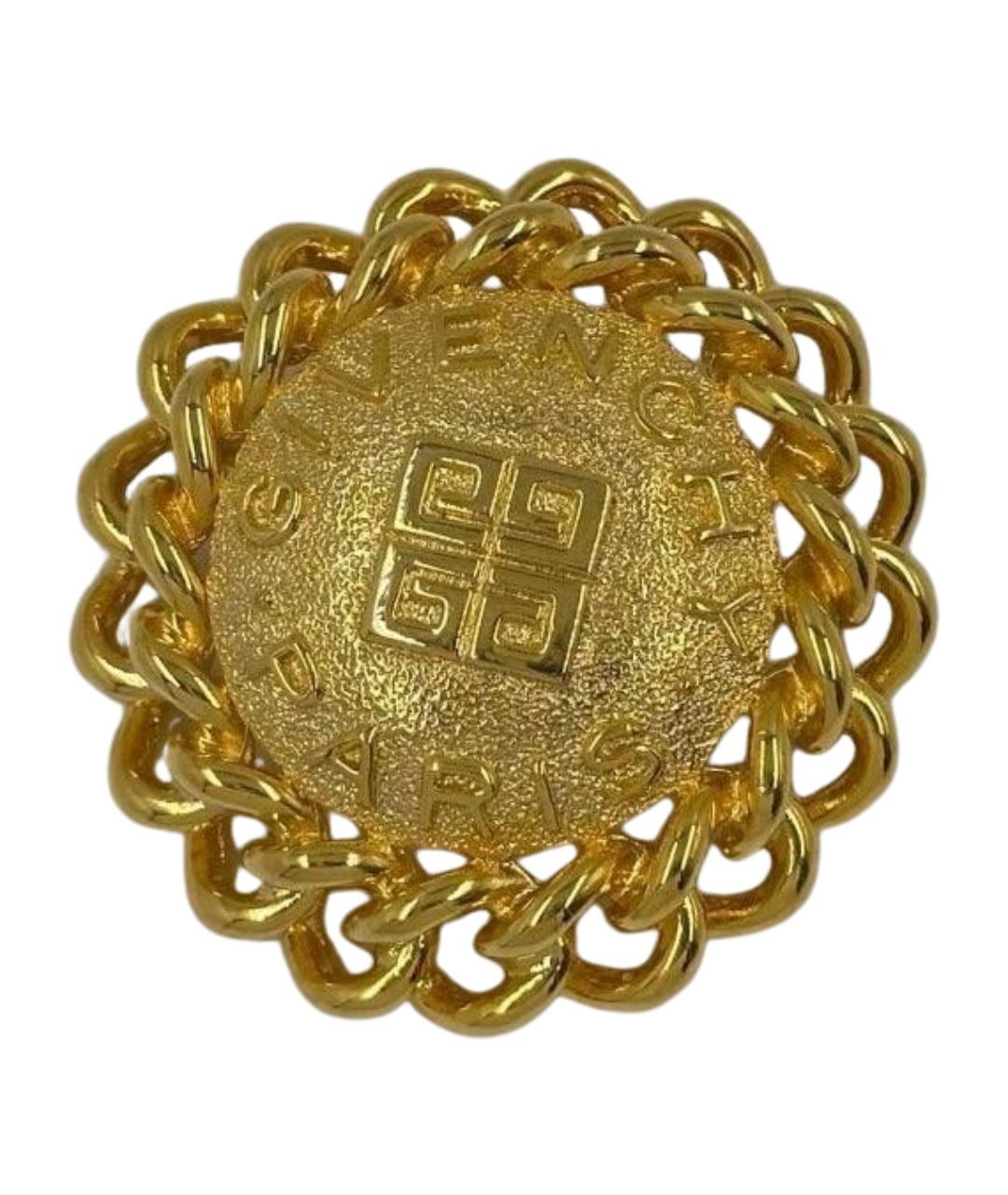 GIVENCHY Золотая позолоченная булавка / брошь, фото 1