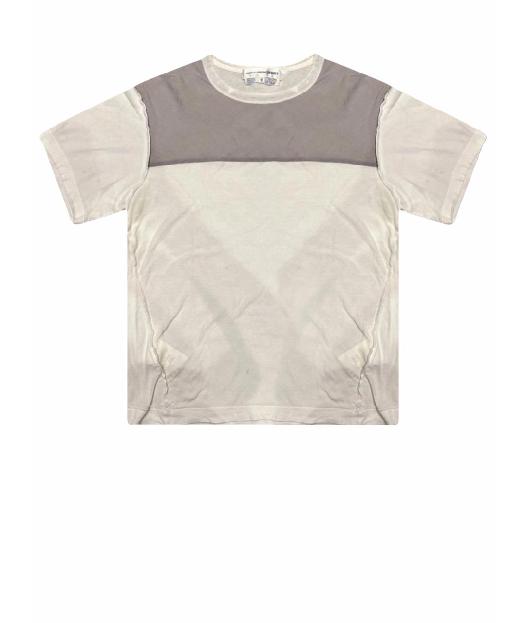 COMME DES GARÇONS SHIRT Белая хлопковая футболка, фото 1