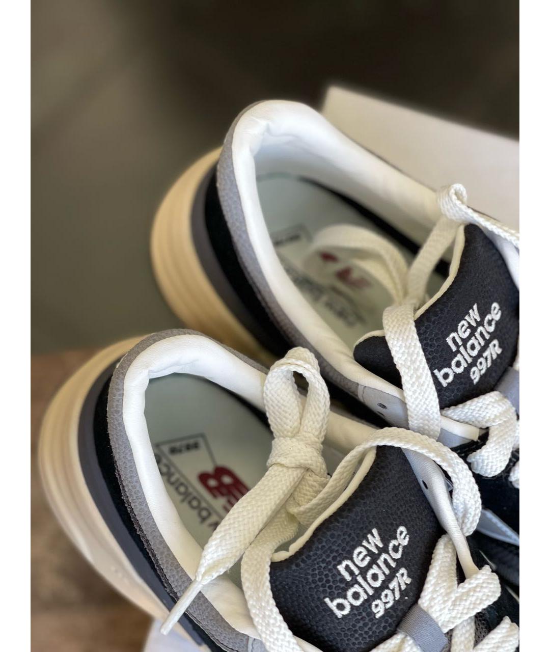 NEW BALANCE Черные замшевые низкие кроссовки / кеды, фото 6