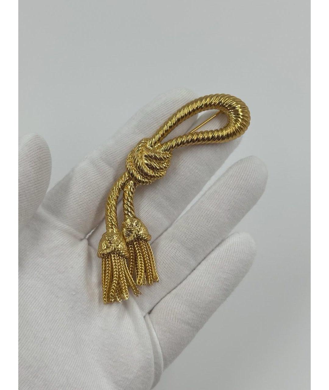 SONIA RYKIEL Золотая позолоченная булавка / брошь, фото 2