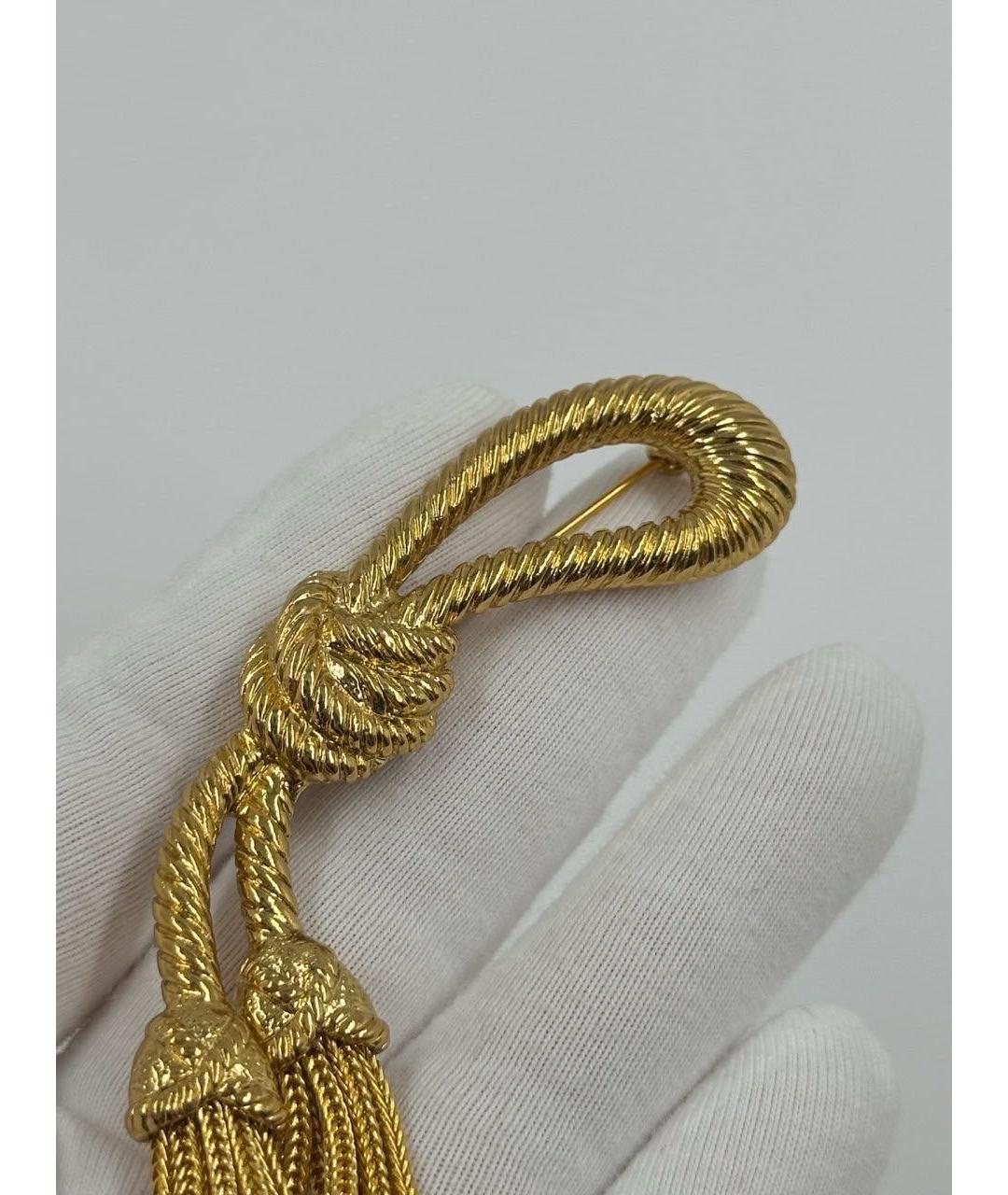 SONIA RYKIEL Золотая позолоченная булавка / брошь, фото 4