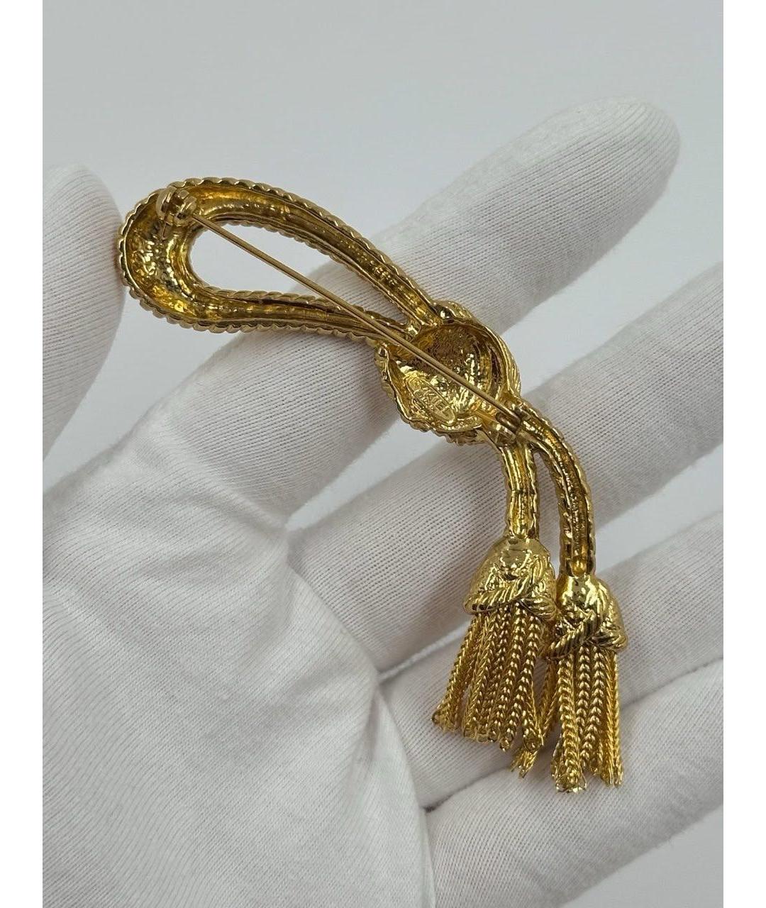 SONIA RYKIEL Золотая позолоченная булавка / брошь, фото 5