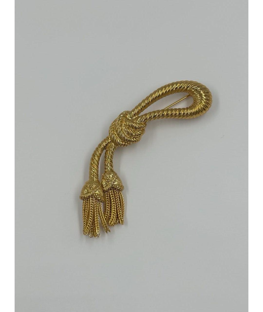 SONIA RYKIEL Золотая позолоченная булавка / брошь, фото 6