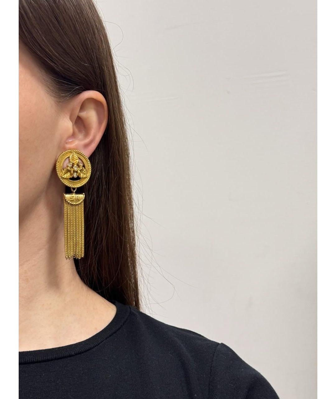 SONIA RYKIEL Золотые позолоченные клипсы, фото 6