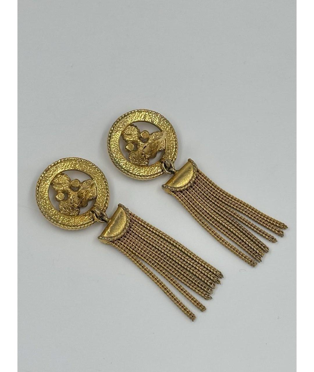 SONIA RYKIEL Золотые позолоченные клипсы, фото 5