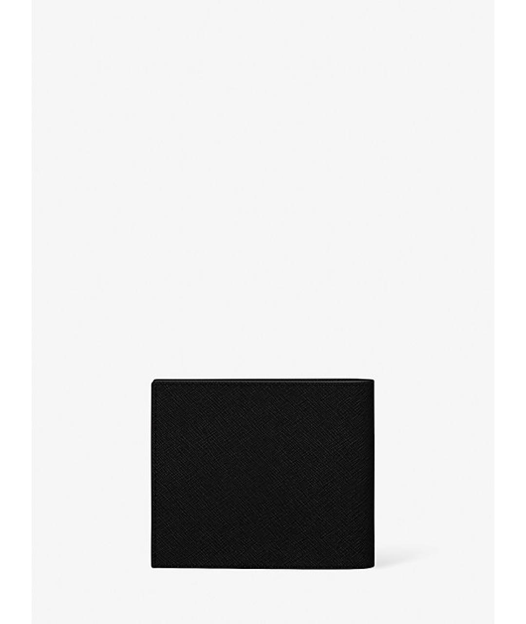 MICHAEL KORS Черный кожаный кошелек, фото 3