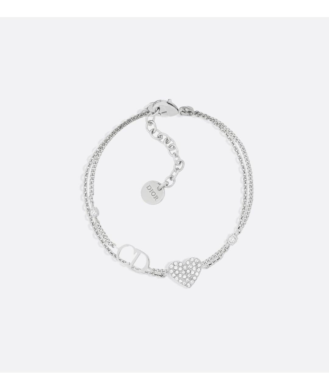CHRISTIAN DIOR Серебрянный металлический браслет, фото 4