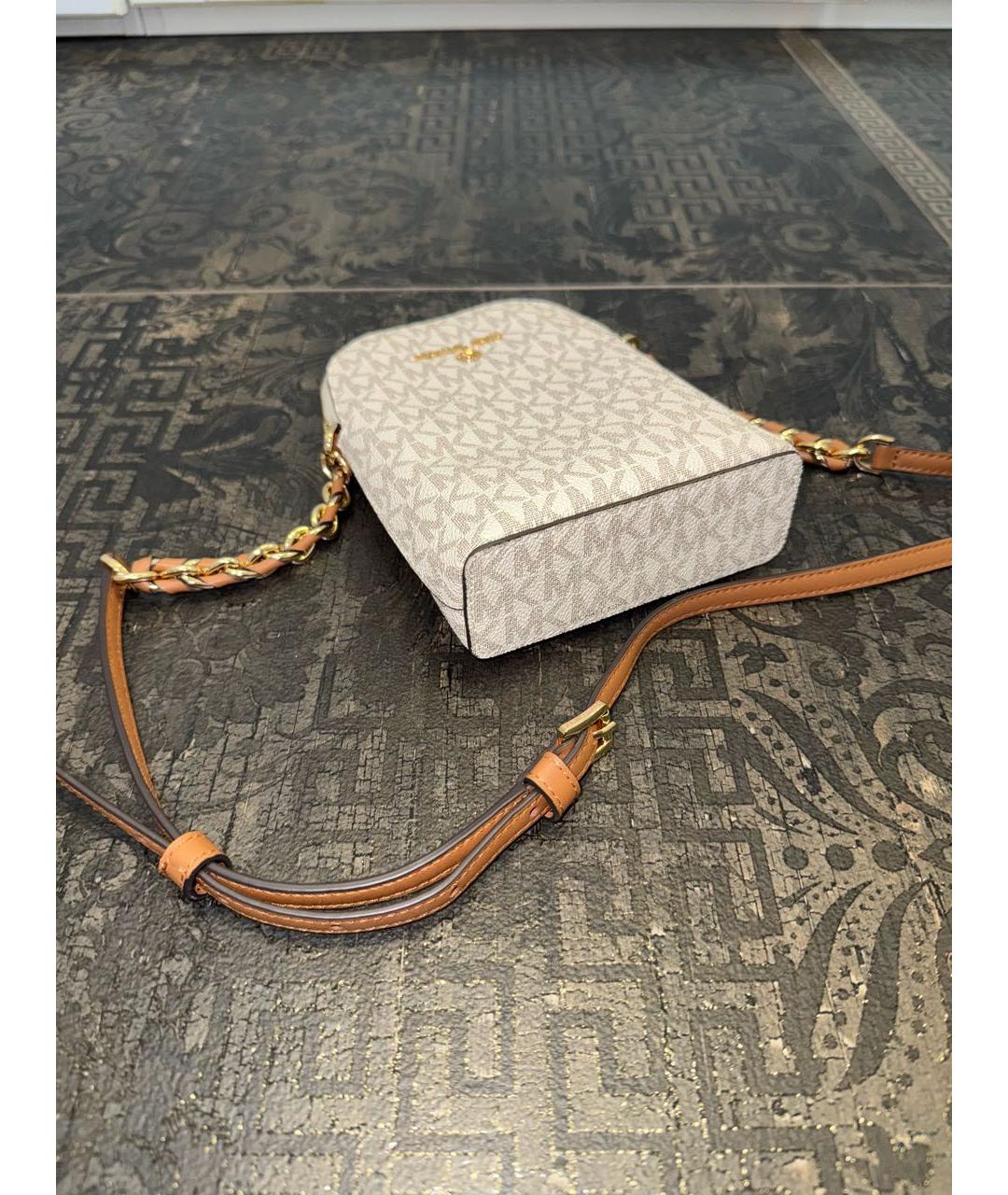 MICHAEL MICHAEL KORS Бежевая сумка через плечо, фото 5