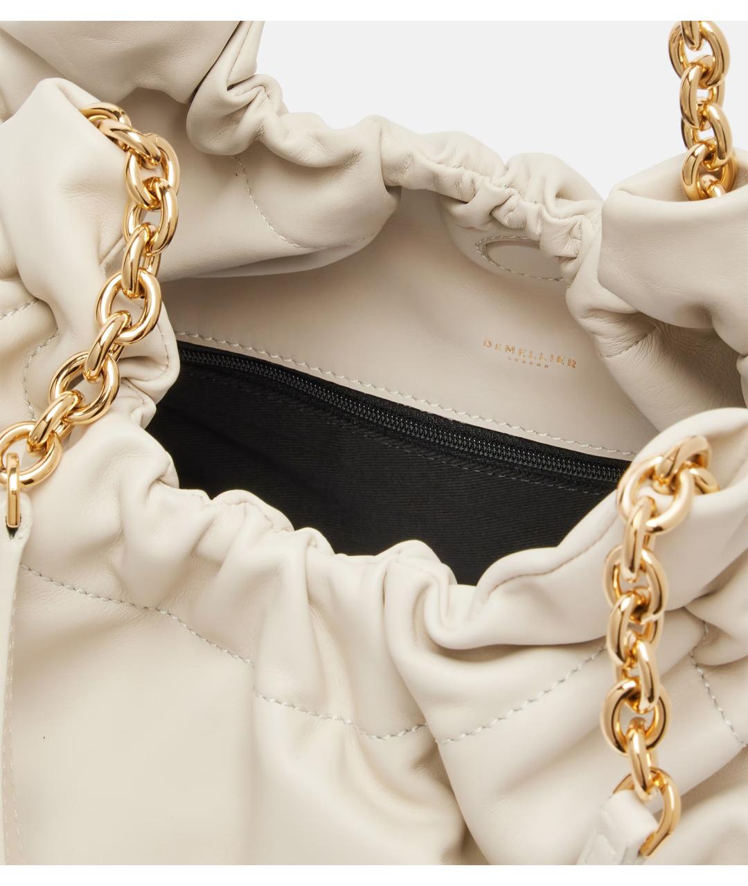 DEMELLIER Бежевая кожаная сумка через плечо, фото 6