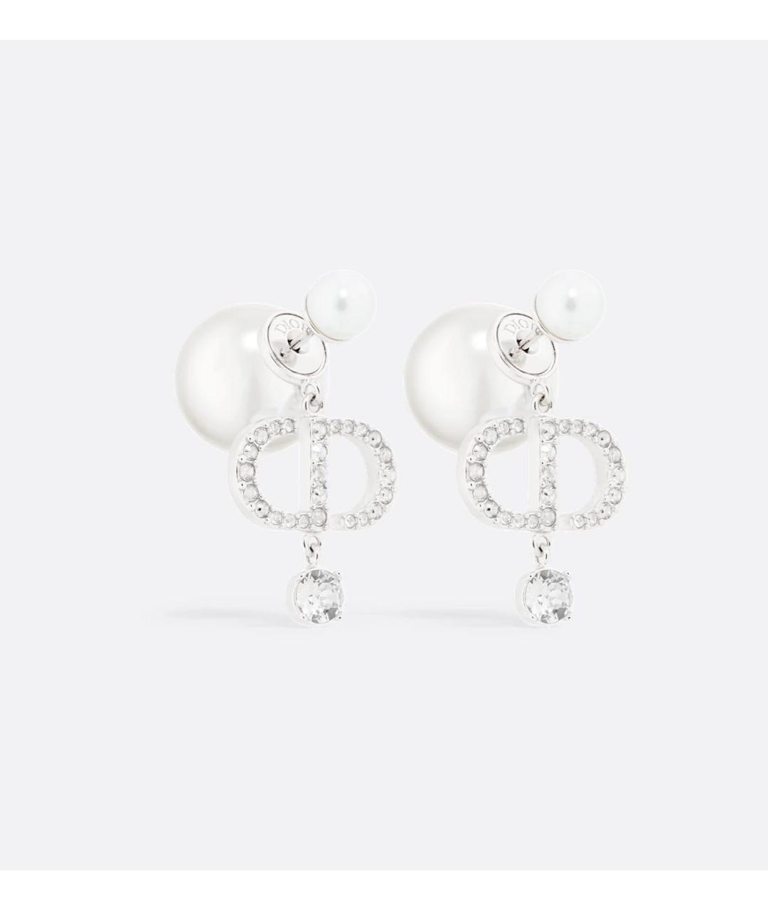 CHRISTIAN DIOR Серебряные металлические серьги, фото 6