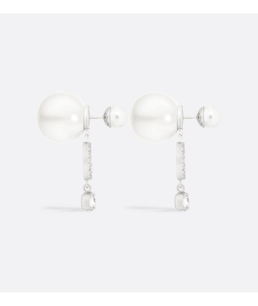 CHRISTIAN DIOR Серебряные металлические серьги, фото 4