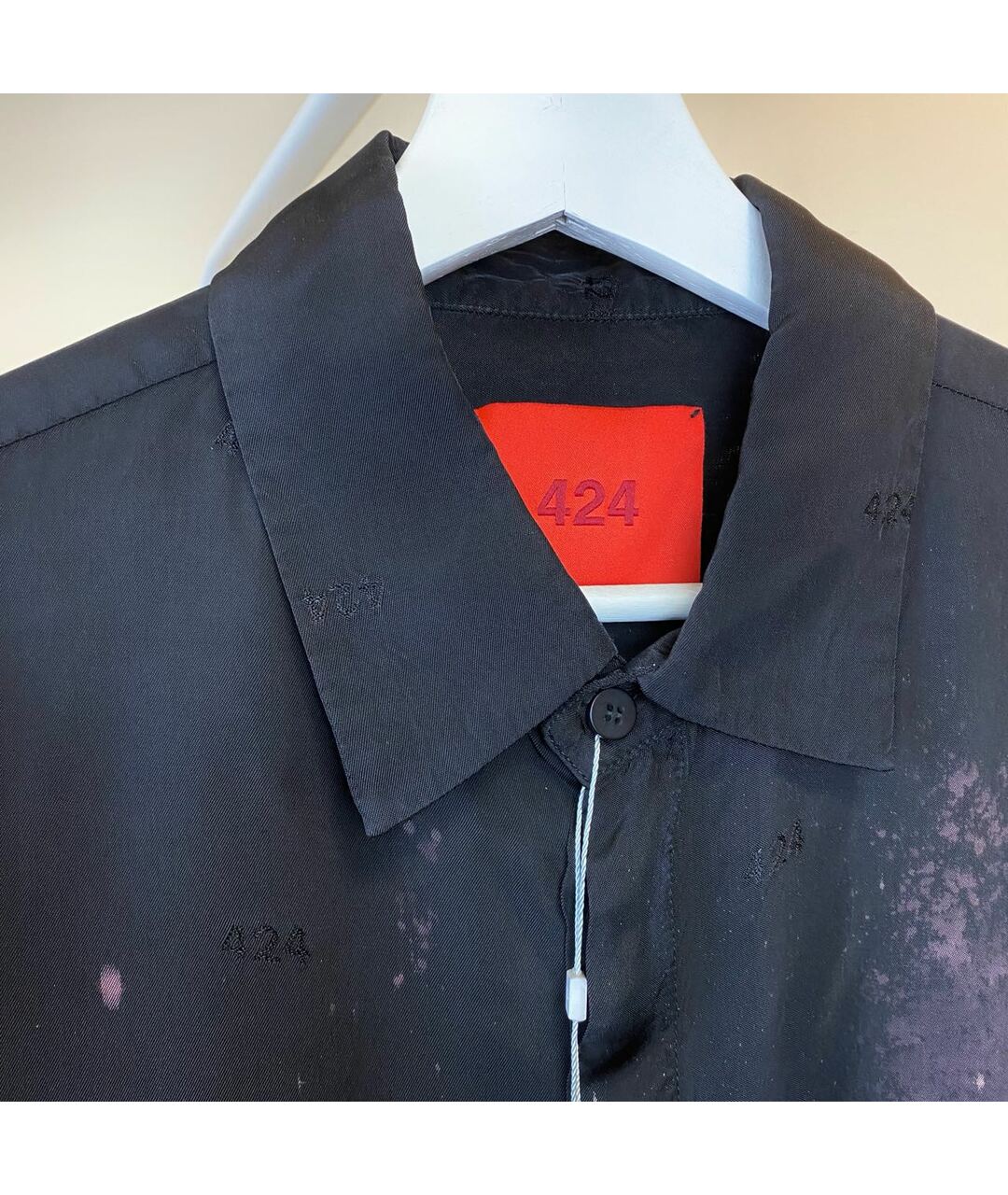 424 Черная кэжуал рубашка, фото 7