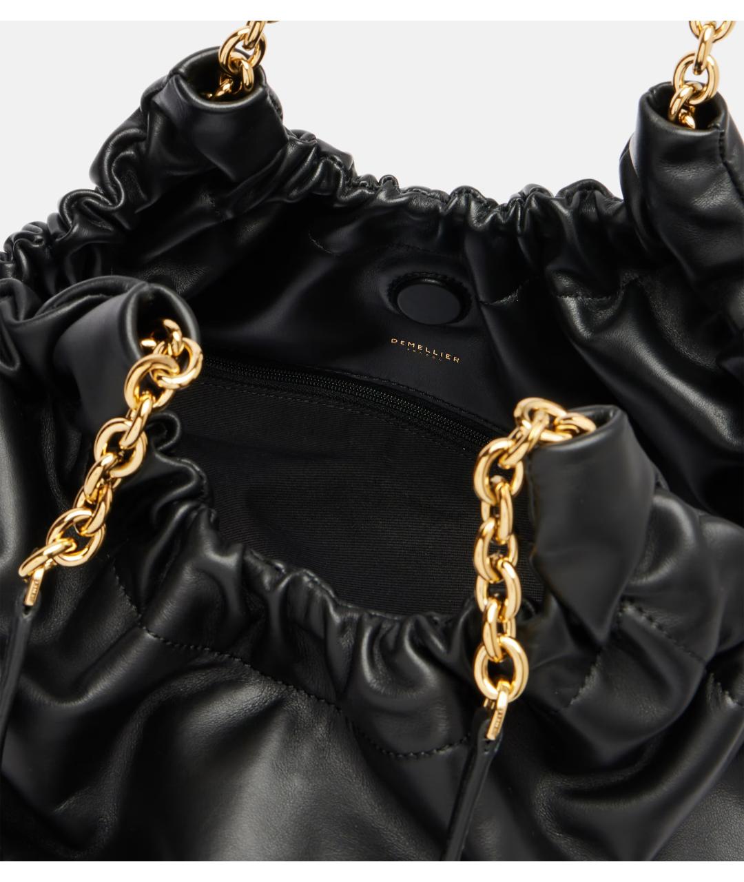 DEMELLIER Черная кожаная сумка через плечо, фото 6