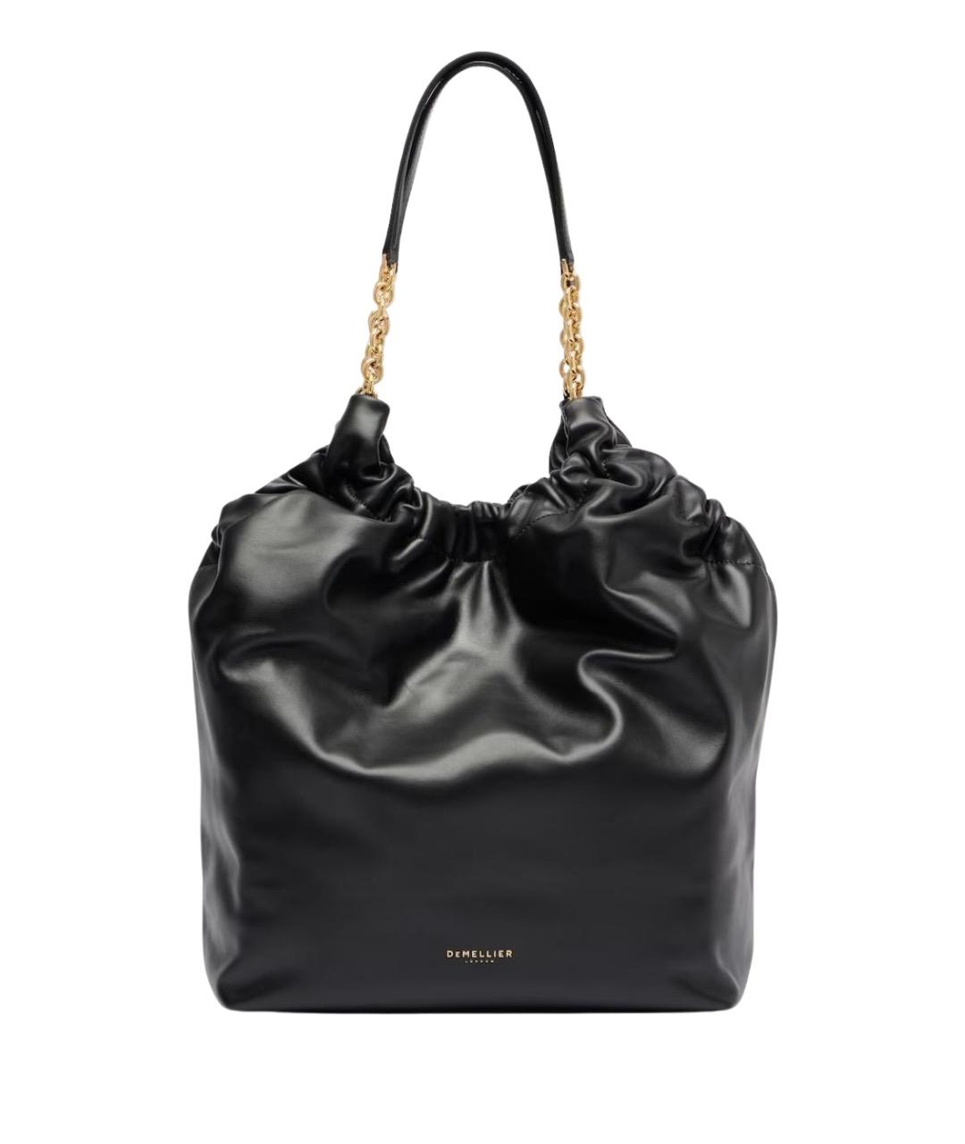 DEMELLIER Черная кожаная сумка через плечо, фото 1
