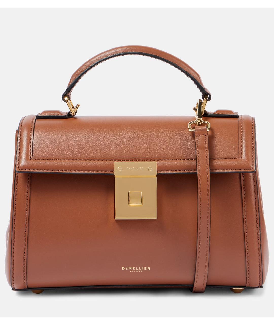 DEMELLIER Коричневая кожаная сумка через плечо, фото 7