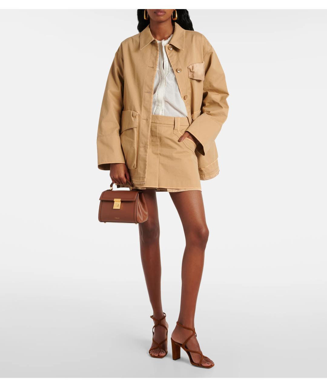 DEMELLIER Коричневая кожаная сумка через плечо, фото 2