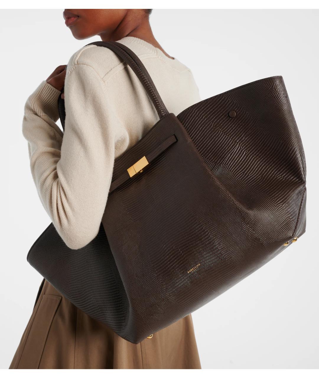 DEMELLIER Коричневая кожаная сумка тоут, фото 2