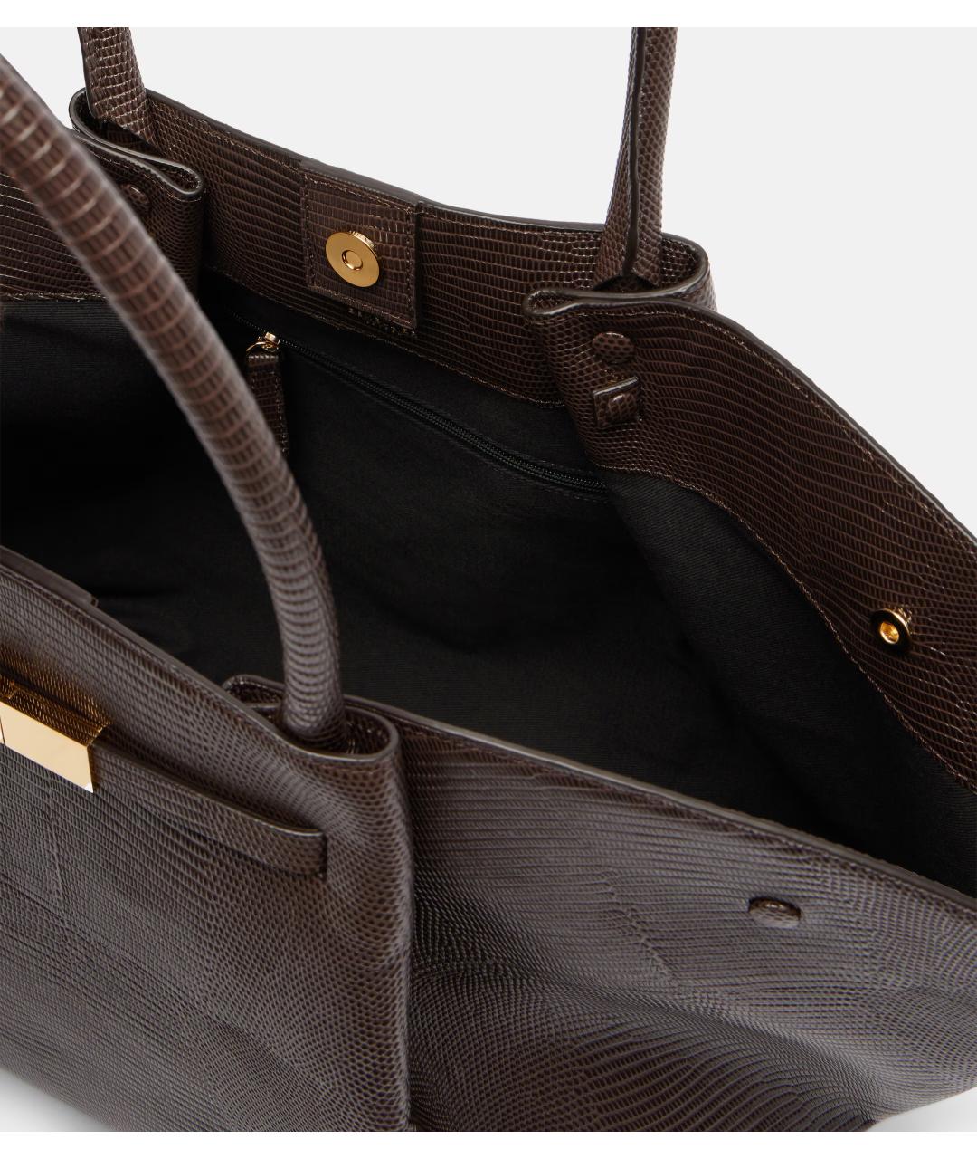 DEMELLIER Коричневая кожаная сумка тоут, фото 5