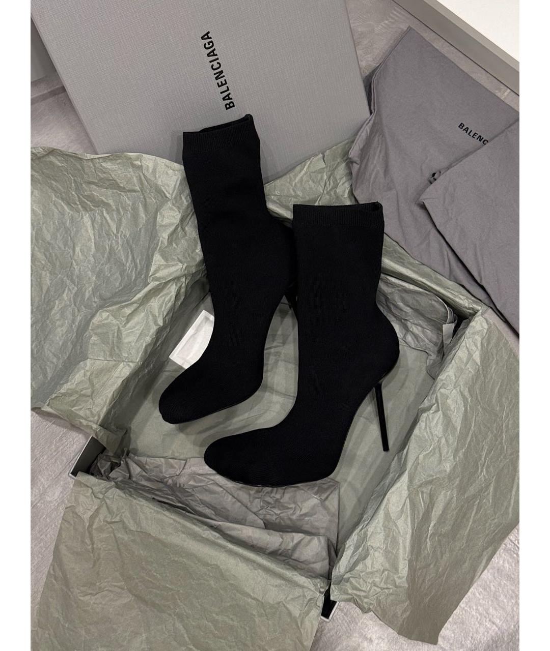 BALENCIAGA Черные ботильоны, фото 5