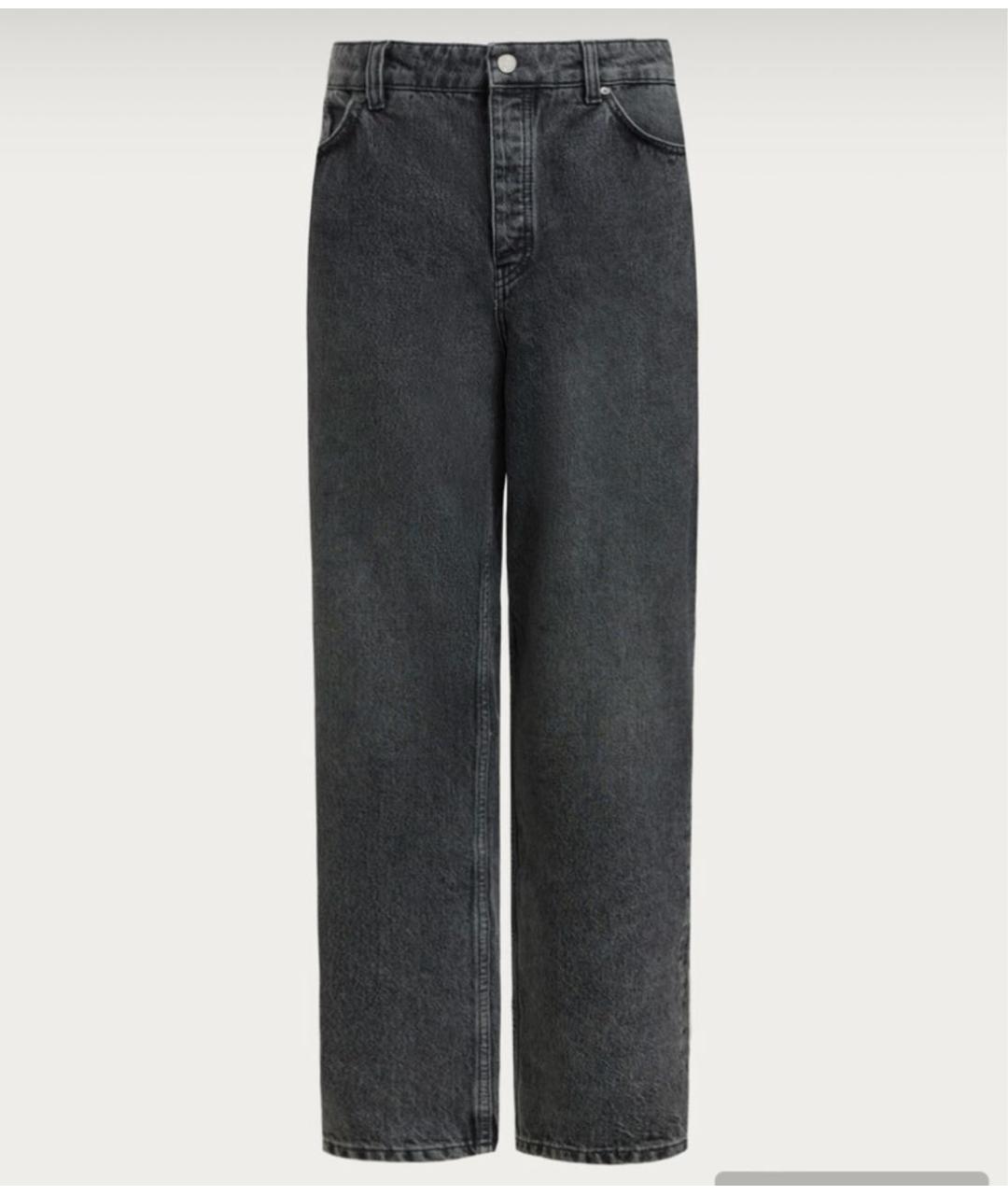12 STOREEZ Антрацитовые хлопковые прямые джинсы, фото 9