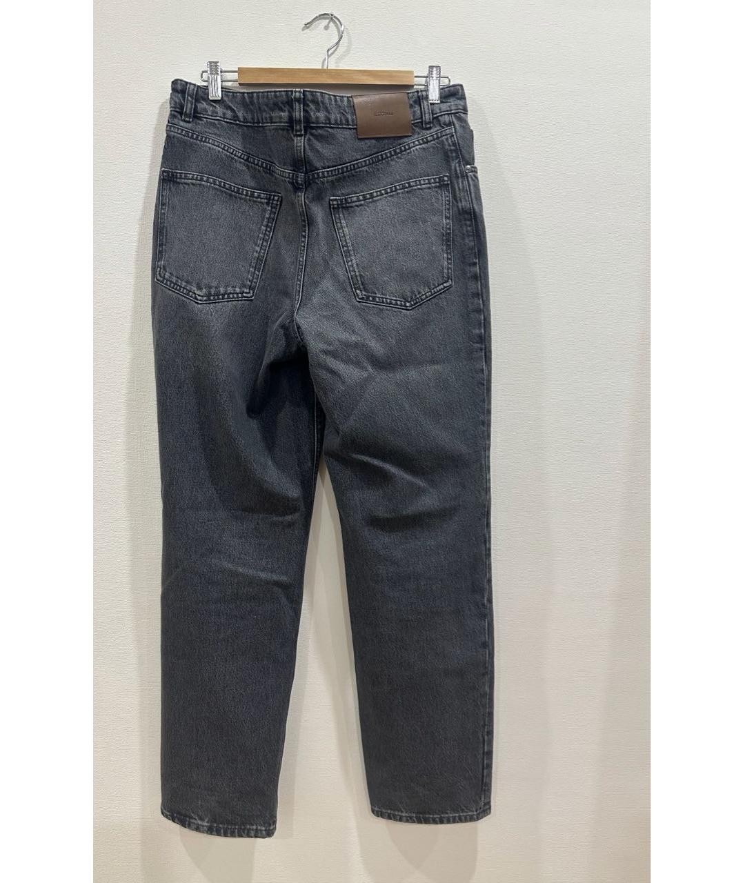 12 STOREEZ Антрацитовые хлопковые прямые джинсы, фото 4