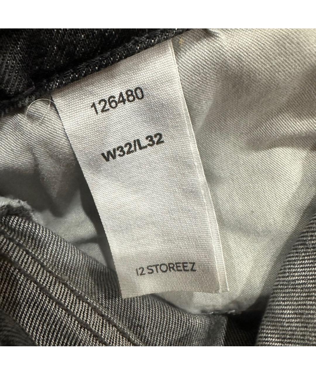 12 STOREEZ Антрацитовые хлопковые прямые джинсы, фото 7