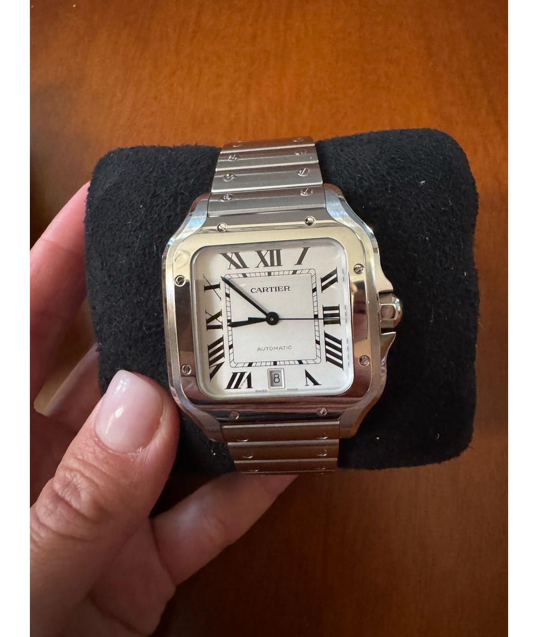 CARTIER Серебряные металлические часы, фото 3