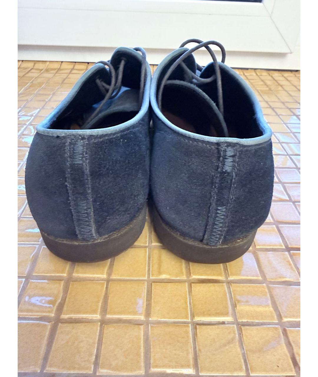 PREMIATA Темно-синие замшевые низкие ботинки, фото 4