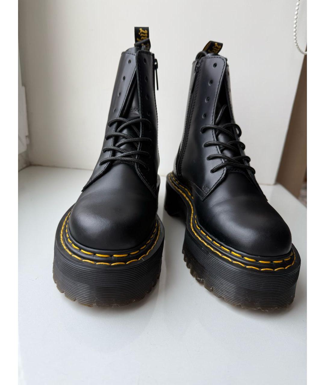 DR. MARTENS Черные кожаные ботинки, фото 2